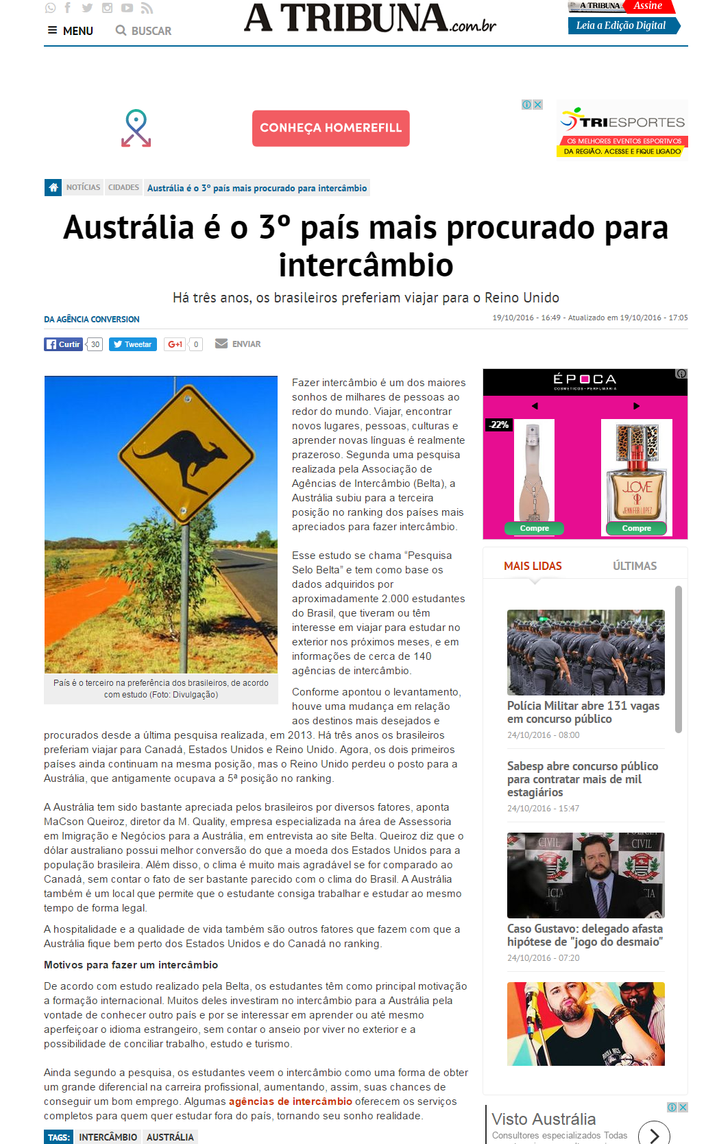 Imigrar para Australia ou New Zealand