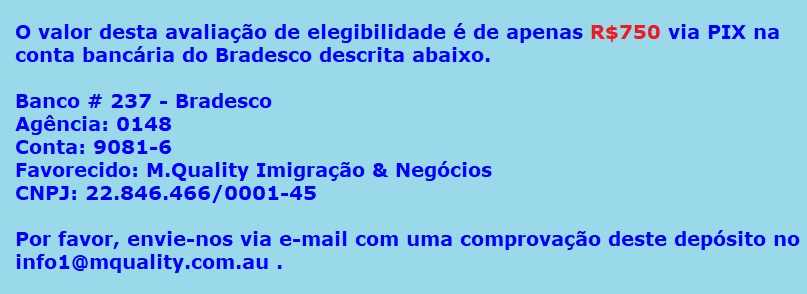 Imigração para a Austrália há mais de 20 anos. 