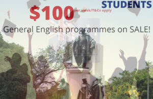 Que tal estudar GENERAL ENGLISH por apenas A$100 por semana