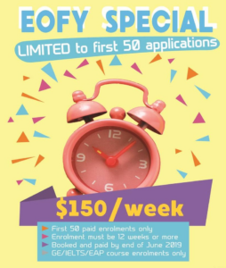 O CURSO DE INGLÊS MAIS BARATO NA AUSTRÁLIA: A$150/SEMANA!