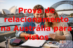 Prova de relacionamento na Austrália para vistos
